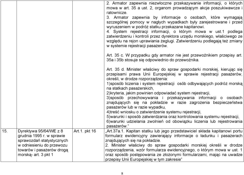 a ust. 2, organom prowadzącym akcje poszukiwawcze i ratownicze. 3.
