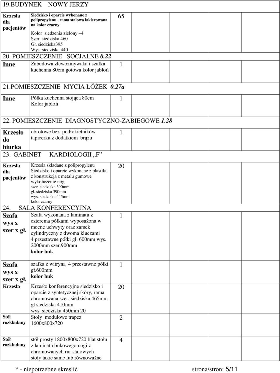 POMIESZCZENIE DIAGNOSTYCZNO-ZABIEGOWE.8 tapicerka z datkiem brązu 3.