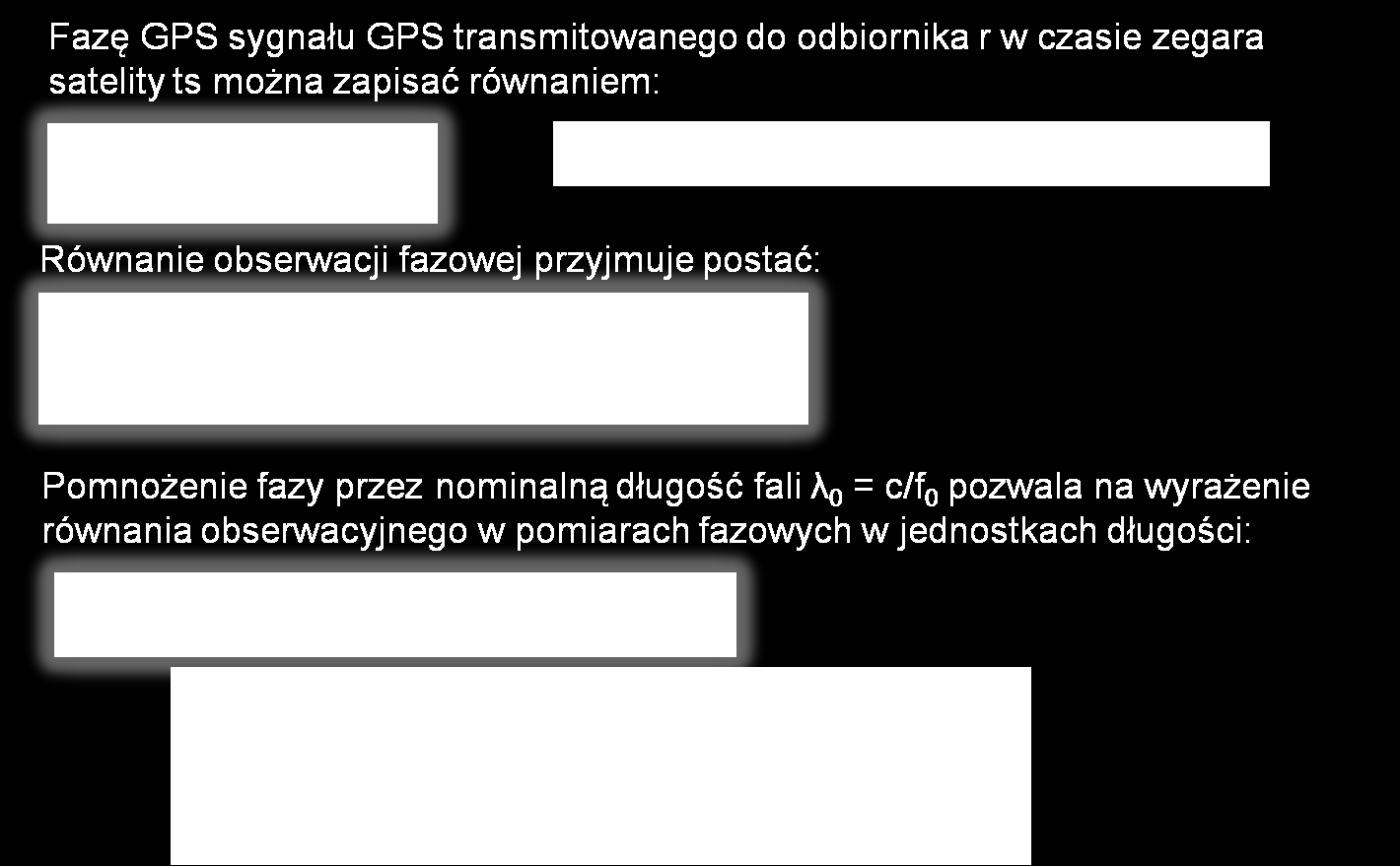 Systemy GNSS w pomiarach geodezyjnych 7/58 Obserwacje fazowe GNSS