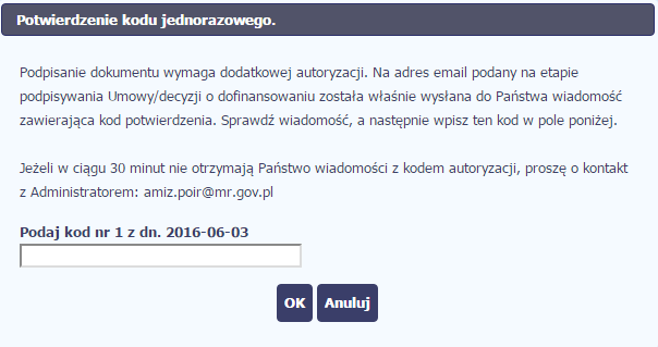 Możesz przerwać próbę podpisu, albo skorzystać z opcji podpisania pisma certyfikatem niekwalifikowanym SL2014. W takim wypadku, wybierz OK.