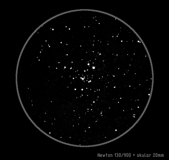 NGC 2244 NGC 2232 Duża, luźna i jasna gromada otwarta. Zajmuje obszar ok. 30'. Jasna gromada otwarta powiązana z obszarem mgławicowym.