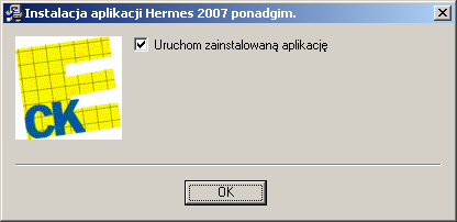 Wskazana jest zamiana domyślnego miejsca instalacji np.(hermes_2010_ponadgim) Aby zmienić domyślne miejsce instalacji programu naleŝy kliknąć przycisk Przeglądaj i wybrać nową lokalizację. 3.