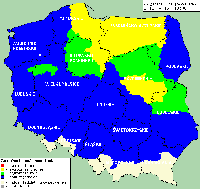Zagrożenie pożarowe w