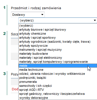 Przy wypełnianiu nowego wniosku system automatycznie przypisuje pracownikowi komórkę organizacyjną z książki adresowej wraz z kodem jednostki (jest to pole nieedytowalne, dotyczy tylko pracowników):