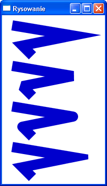 18/58 StrokeLineJoin pozwala określić kształt łączeń (wierzchołków łamanej) Miter (domyślny), Bevel (ścięte narożniki), Round (zaokrąglone).