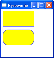 Rectangle dodaje dwie własności: RadiusX i RadiusY