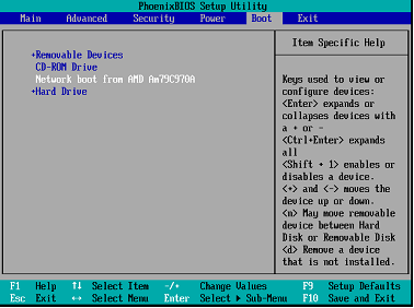 urządzeniem uruchamianym przed dyskiem twardym. Poniższy przykład przedstawia jedną z właściwych konfiguracji systemu BIOS.