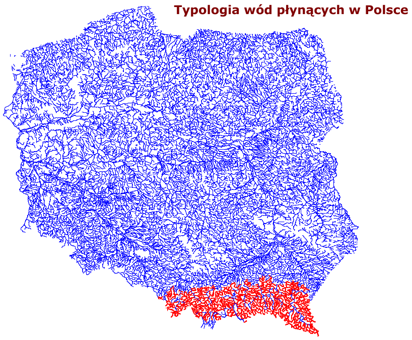 Typologia wód płynących w