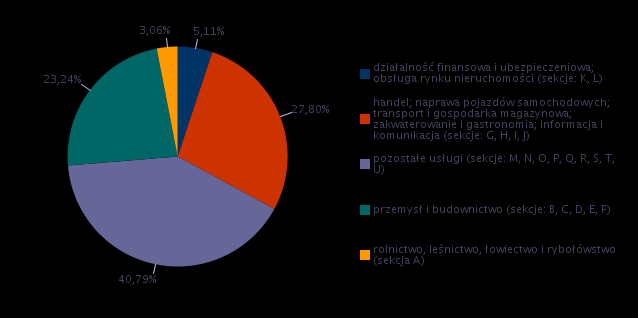 Rysunek 1. Struktura badanych przedsiębiorstw pod względem liczby zatrudnionych pracowników Najwięcej przebadanych przedsiębiorstw jest w grupie zatrudniającej do 9 osób 27.