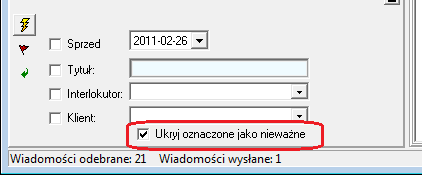 Wiadomości Wstęp. Program ZPKSoft Doradca implementuje korespondencję między użytkownikami, oraz umożliwia wysyłanie przesyłek e-mailowych do użytkowników i klientów.