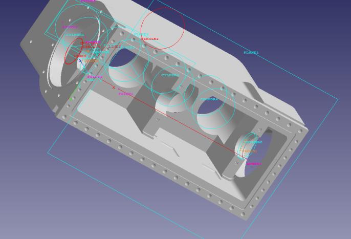 pomiarowej (z dokładnością do 0,01mm) wymiary modelu.