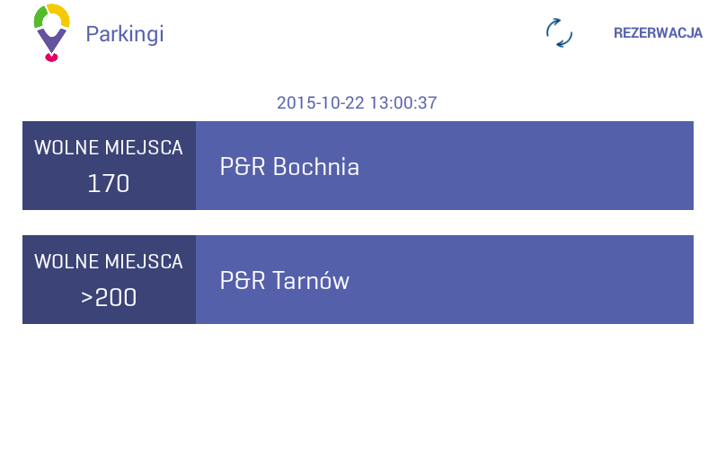 Krok 4 Po potwierdzeniu zakupu biletu należy dokonać płatności na stronach operatora płatności. 11. Parkingi System obsługuje parkingi P&R w Bochni i Tarnowie.