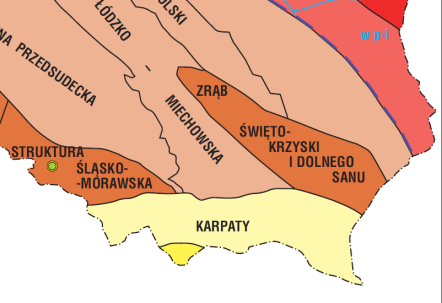Obszar o znaczeniu historycznym. Karpaty Poszukiwanie nie doprowadziły do udokumentowania złoża. Stwierdzona mineralizacja nie ma wartości przemysłowej.