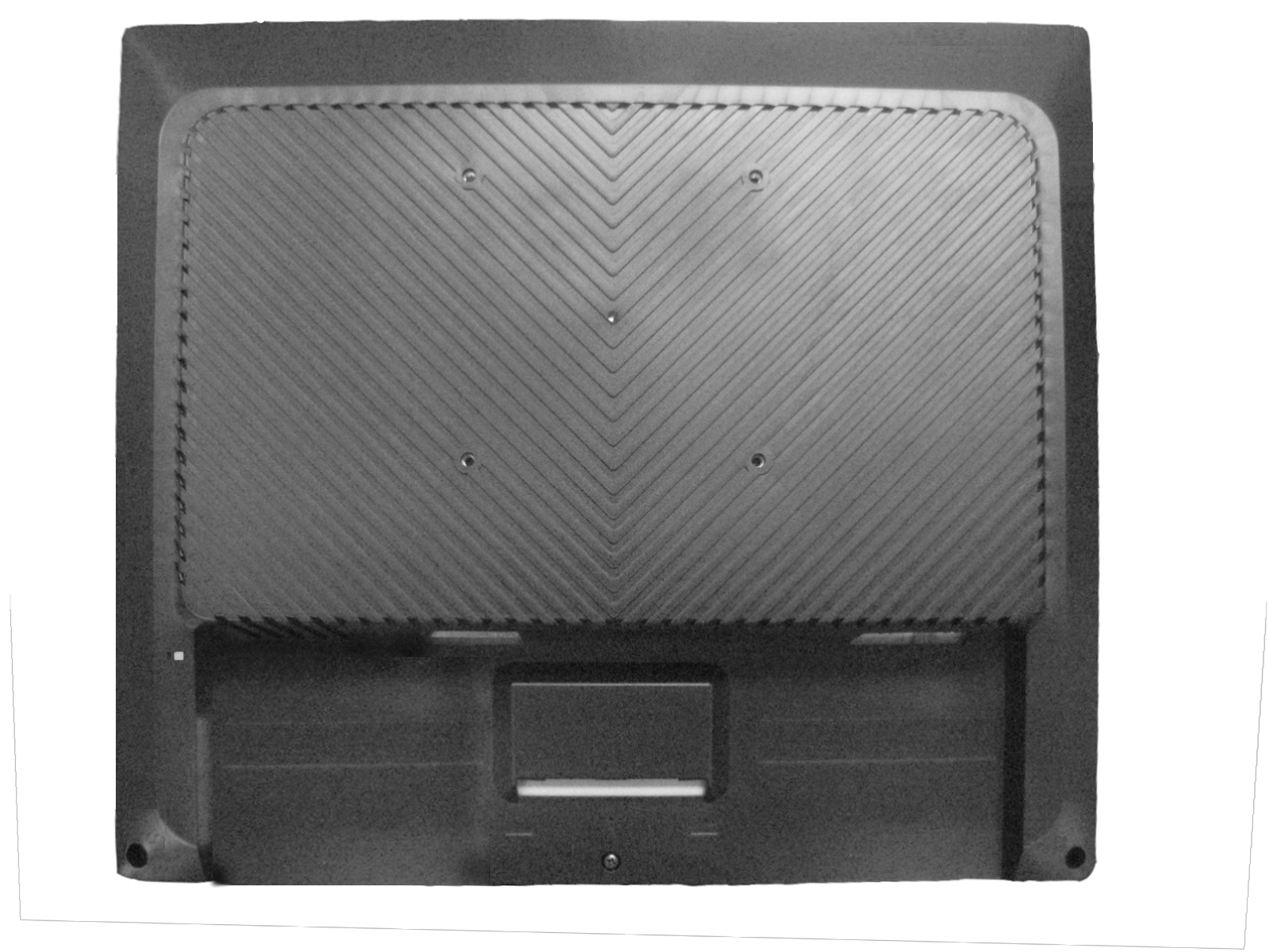 Połączenia Mocowanie podstawy Ten monitor należy zamontować za pomocą podkładkimontażowej 100mm x100mmzgodnejze standardem VESA. A B A. Monitor B. Podkładka montażowa (sprzedawana osobno) 1.