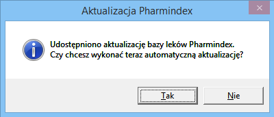 Aktualizacja słownika leków Rozdział Aktualizacja słownika leków 2 Zakup modułu dodatkowego "Baza leków Pharmind
