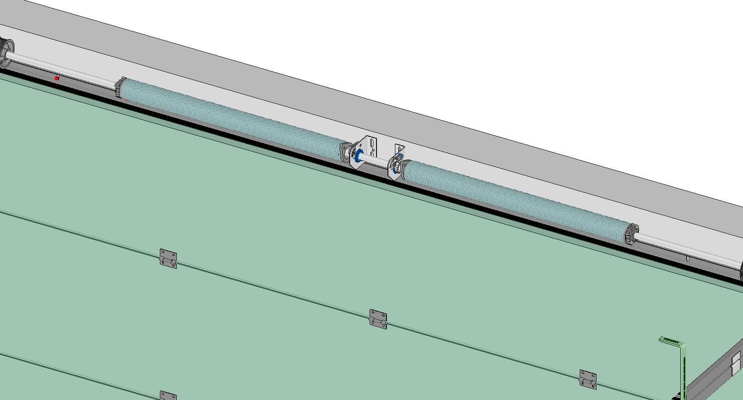 DOKRĘCIĆ MAX 25Nm DLA BRAM O SZEROKOŚCI 3000mm ZASTOSOWAĆ WAŁEK NA KLIN