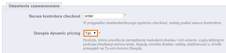 Krok 1 Aby korzystać z funkcji, należy aktywować ją w zakładce Moduły Moduły. Na liście odnajdujemy moduł Sheepla i wybieramy opcję Konfiguruj.