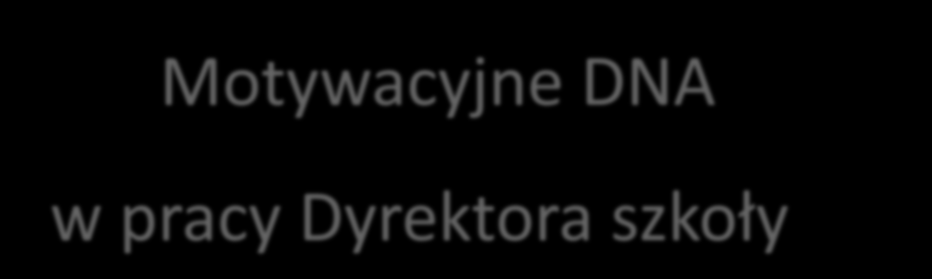 Motywacyjne DNA w pracy Dyrektora szkoły Wiesława Krysa Nauczyciel dyplomowany Coach Trener w edukacji Lilianna Kupaj Coach Master Trainer ICI, Trener Transforming Comunication