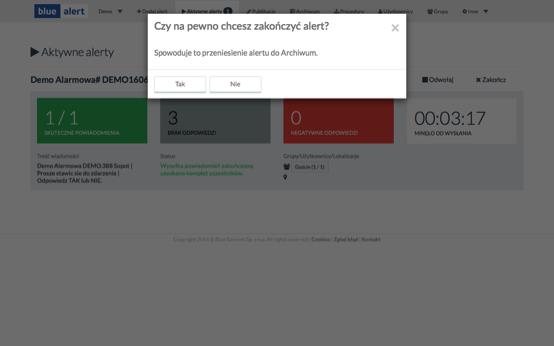 PROCEDURA ALARMOWA Powódź, zalanie części miejscowości 30 sec 1 2 5 min 3 4 Uruchomienie procedury alarmowej Powódź Wysłanie alertu (sms, telefon), do zespołu zarządzania kryzysowego oraz komunikatu