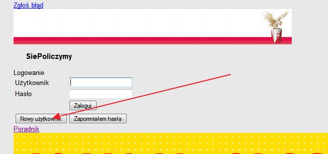 Rejestracja Wybieramy [Nowy użytkownik] Uwaga.