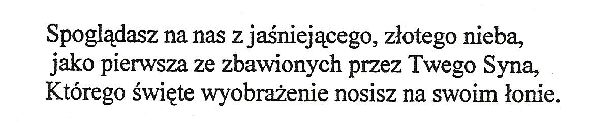 S TR. 6 N ABOŻEŃSTWO I KONY 15 czerwca w kaplicy Instytutu odbyło się Nabożeństwo Ikony Maryjnej. Inicjatorem był Pan Prof. Karol Klauza, który wykłada w Kolbianum Ikonologię i ikonografię maryjną.