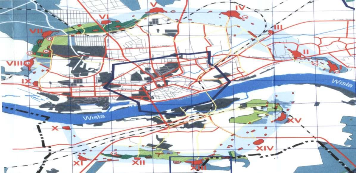 Stosunkowo duży w porównaniu z rozmiarami ówczesnego miasta promień pierścienia fortecznego i rejony ograniczeń budowlanych w niewielkim tylko stopniu wpływały na możliwości