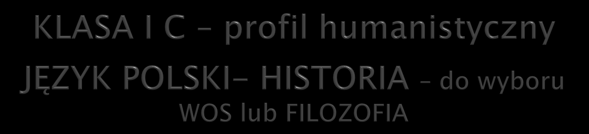 Obowiązkowe zajęcia edukacyjne Ilość godzin w klasach W zakresie rozszerzonym I II III 17 18 19 20 I rozszerzenie - JĘZYK POLSKI 1 4 4 II rozszerzenie - HISTORIA 4 4 III rozszerzenie WOS lub