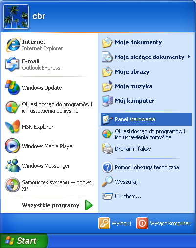 5. Podłączenie routera do komputera z systemem operacyjnym Windows XP 1.