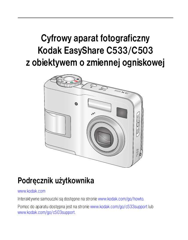 Szczegółowe instrukcje użytkowania znajdują się w podręczniku użytkownika.