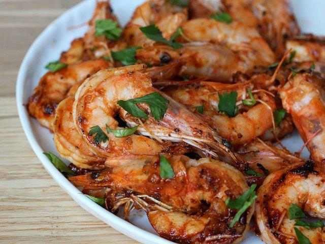 KREWETKI Fried shrimps