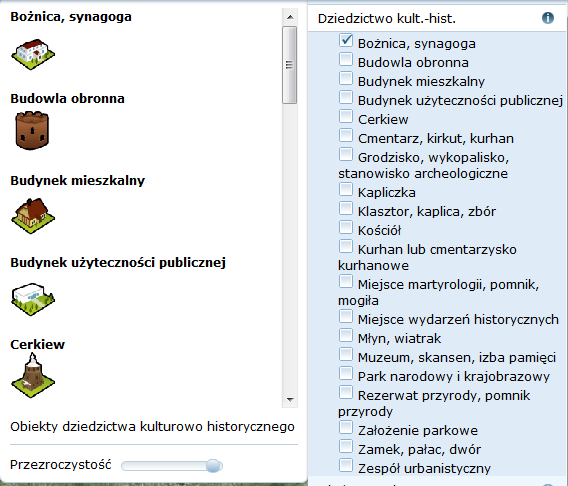 1. Ortofotomapa serwis ortofotomap satelitarnych i lotniczych 2. Rastrowa serwis map topograficznych rastrowych, skanowanych 3.