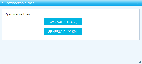 Aby usunąć z mapy narysowane obiekty lub wyniki pomiarów kliknij Wyczyść. Drukuj narzędzie drukowania bieżącego widoku mapy, umożliwia nadanie mapie Tytułu i Podtytułu.