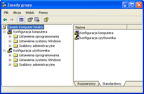 Windows przechowuje zasady grupy w rejestrze. Część parametrów zapisana jest w katalogu katalog_systemowy\system32\grouppolicy.