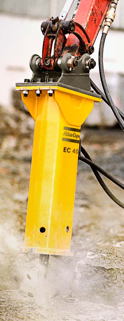 Seria małych młotów hydraulicznych EC 70 T EC 80 T 4,2 9,0