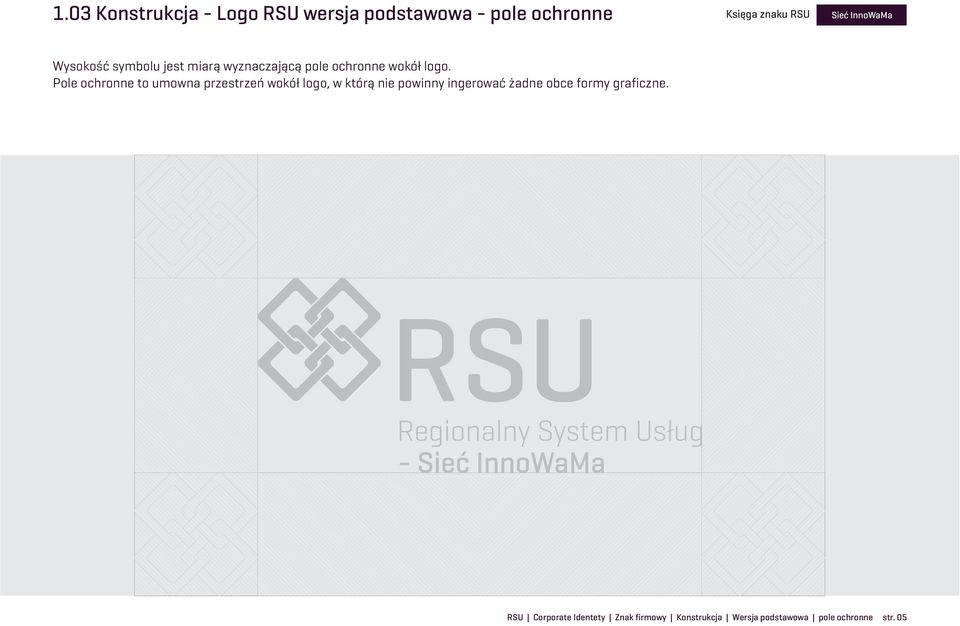 Pole ochronne to umowna przestrzeñ wokó³ logo, w któr¹ nie powinny ingerowaæ