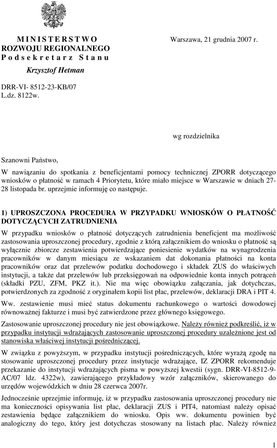 27-28 listopada br. uprzejmie informuję co następuje.