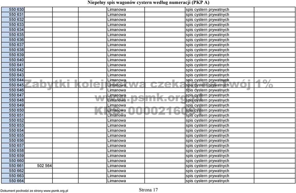 cystern prywatnych 550 640 Limanowa spis cystern prywatnych 550 641 Limanowa spis cystern prywatnych 550 642 Limanowa spis cystern prywatnych 550 643 Limanowa spis cystern prywatnych 550 644 Limanowa