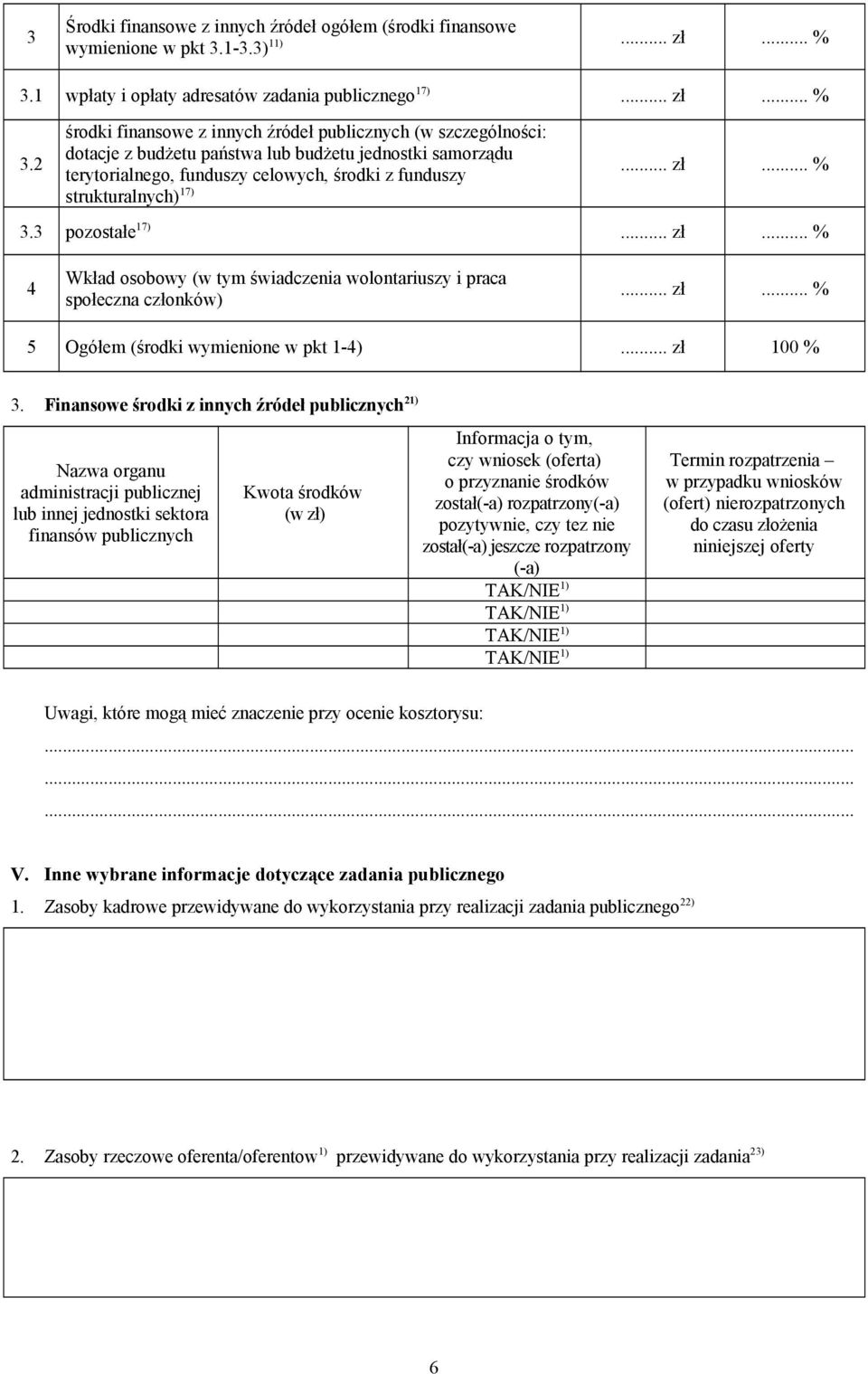 2 środki finansowe z innych źródeł publicznych (w szczególności: dotacje z budżetu państwa lub budżetu jednostki samorządu terytorialnego, funduszy celowych, środki z funduszy... zł.