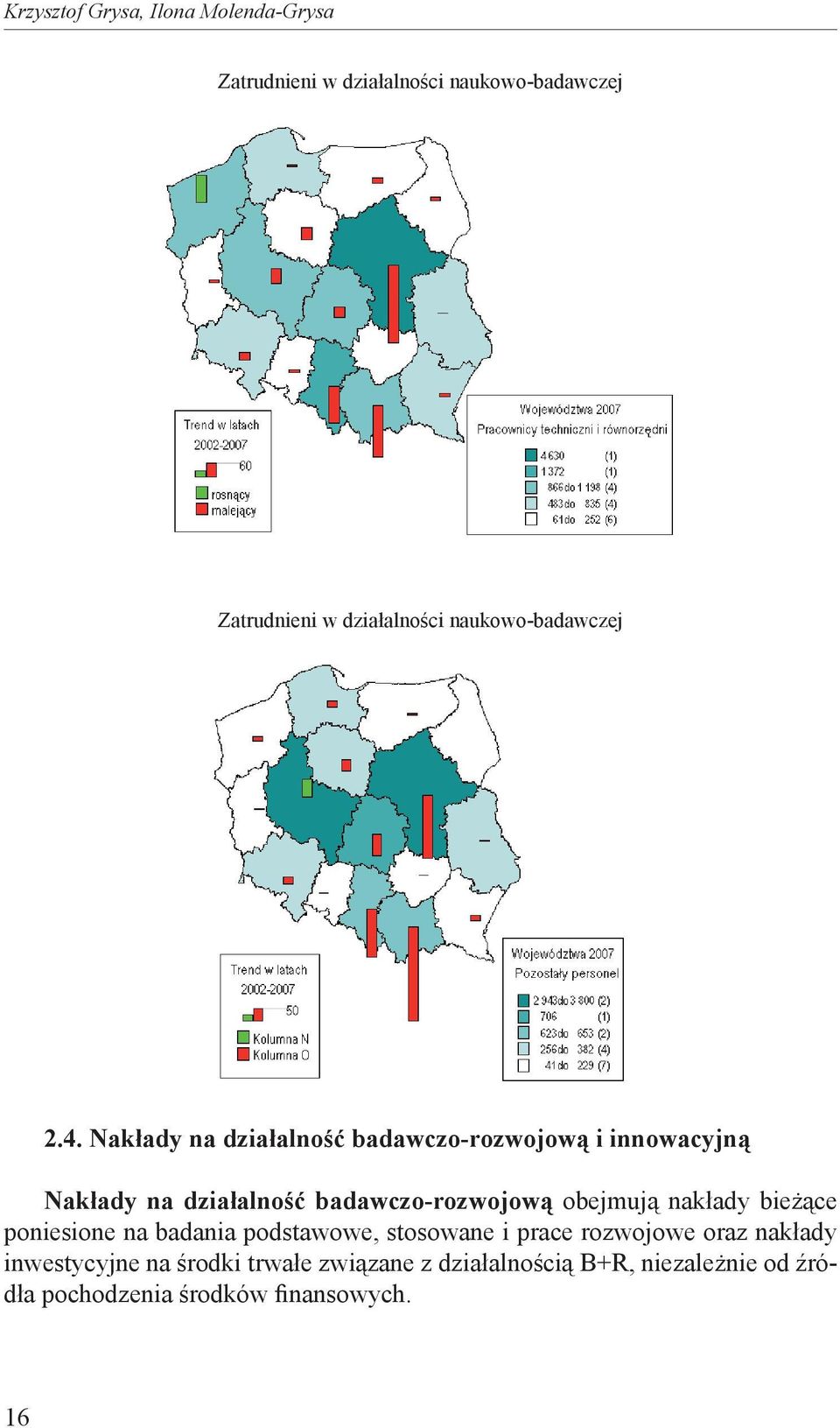 Nakłady na działalność badawczo-rozwojową i innowacyjną Nakłady na działalność badawczo-rozwojową obejmują