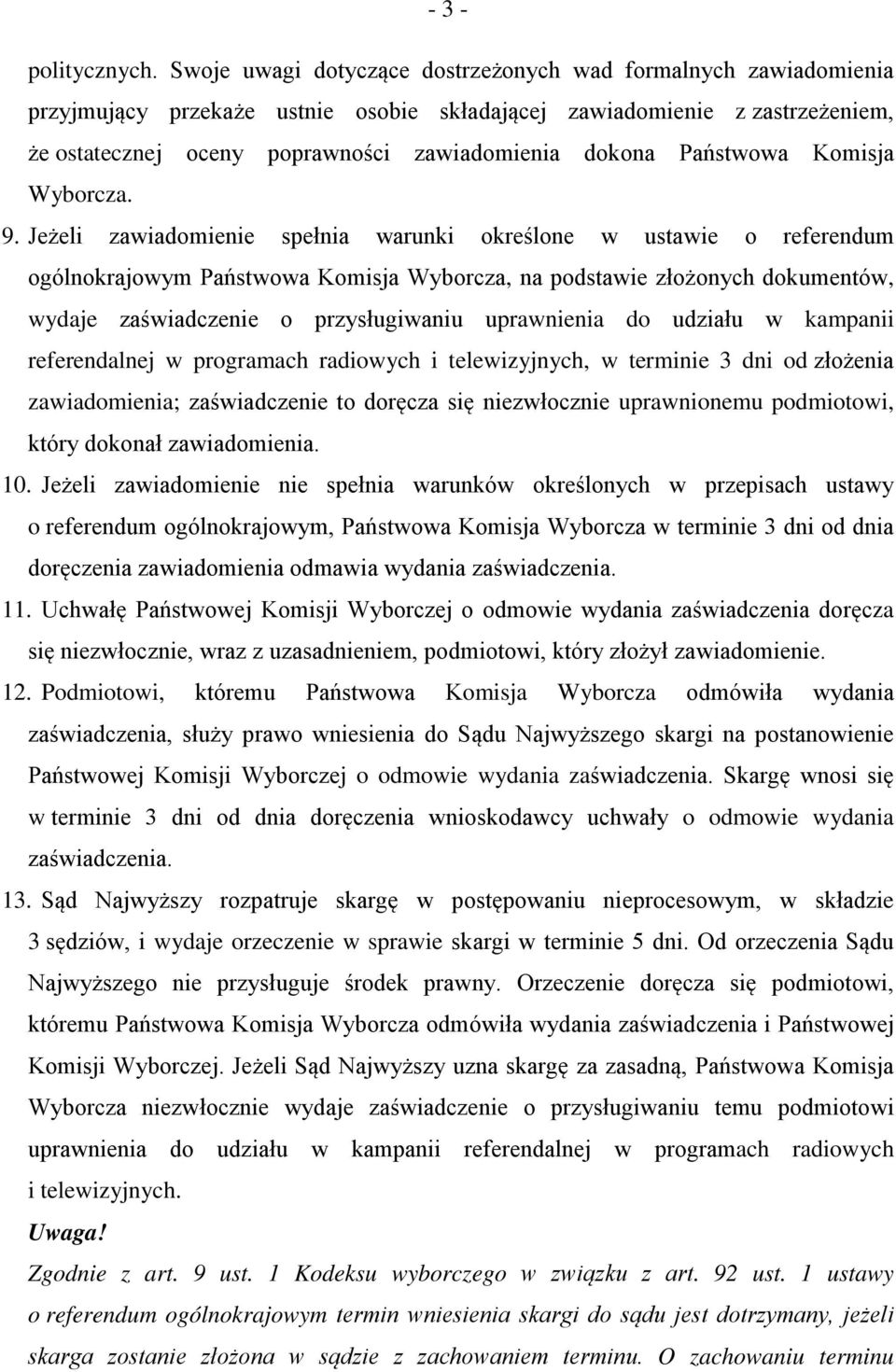 Państwowa Komisja Wyborcza. 9.