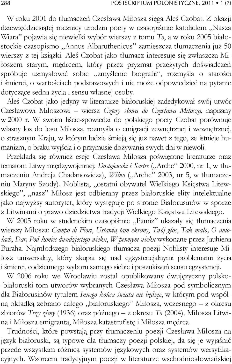 zamieszcza tłumaczenia już 50 wierszy z tej książki.