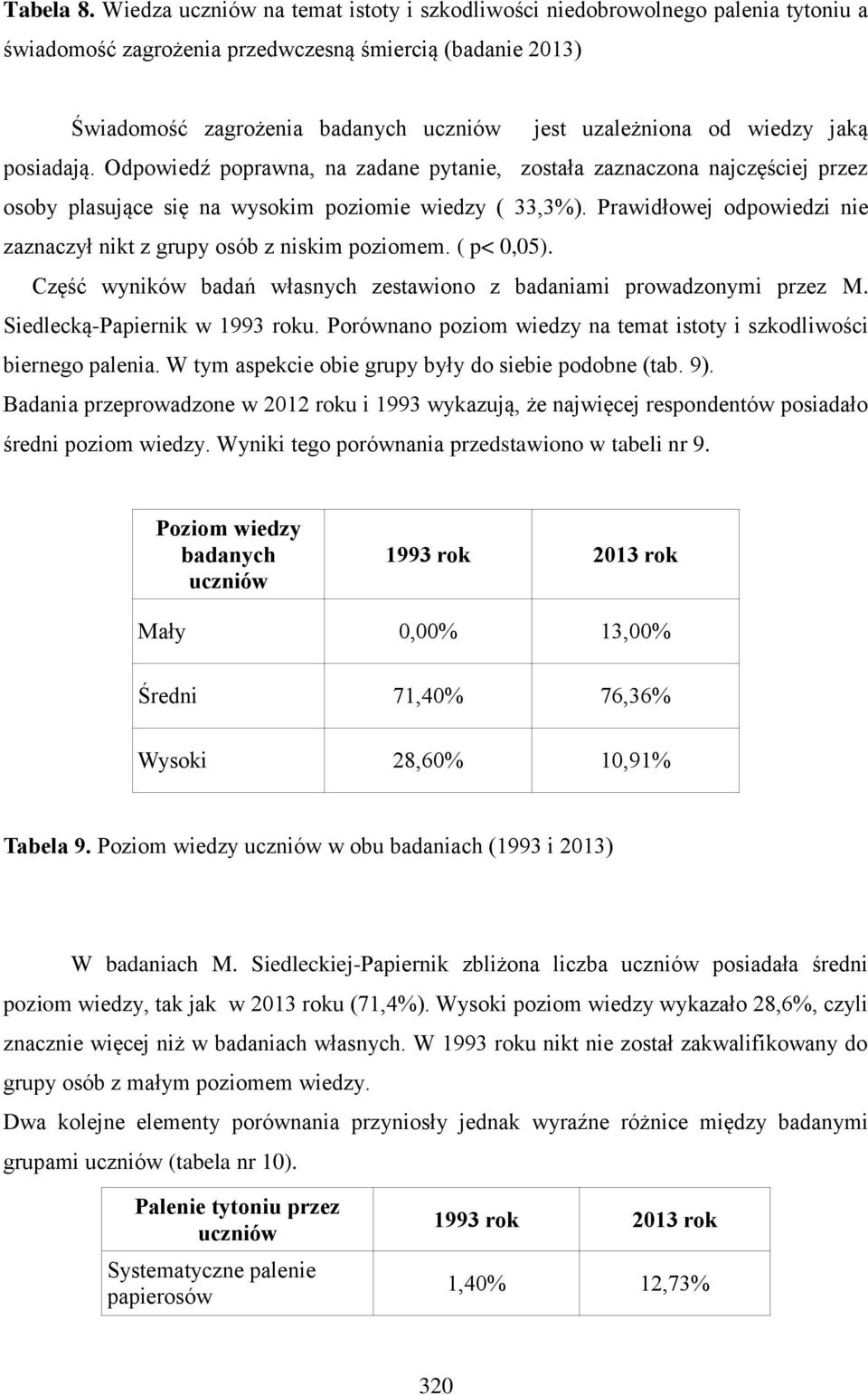 wiedzy jaką posiadają. Odpowiedź poprawna, na zadane pytanie, została zaznaczona najczęściej przez osoby plasujące się na wysokim poziomie wiedzy (,%).