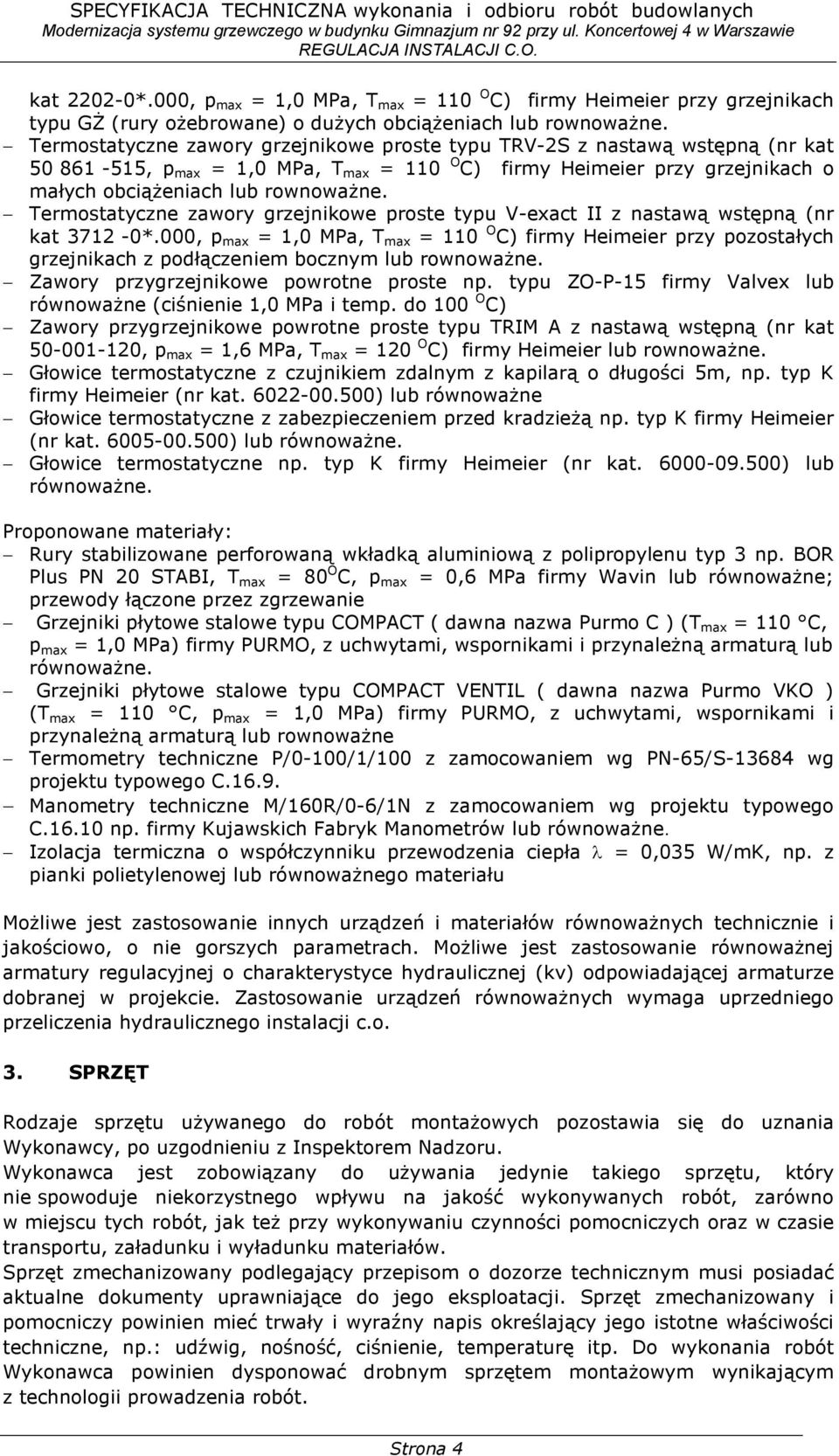 Termostatyczne zawory grzejnikowe proste typu V-exact II z nastawą wstępną (nr kat 3712-0*.