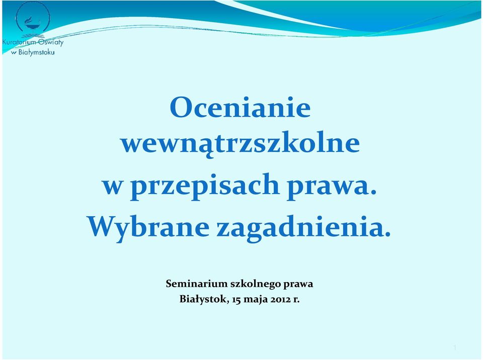 Wybrane zagadnienia.