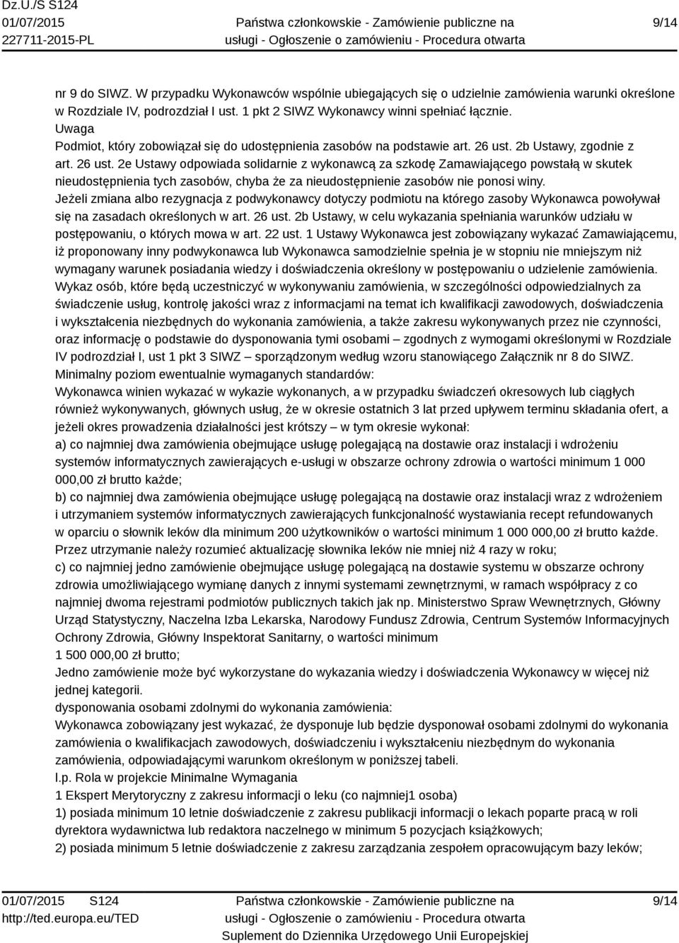 2b Ustawy, zgodnie z art. 26 ust.