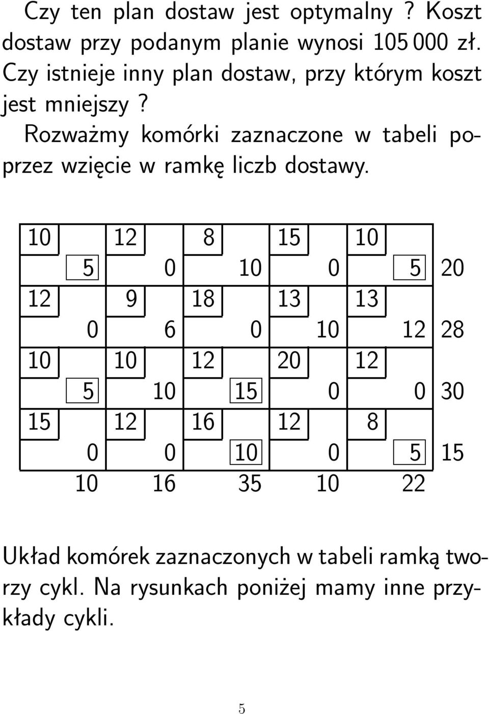 Rozważmy komórki zaznaczone w tabeli poprzez wzięcie w ramkę liczb dostawy.