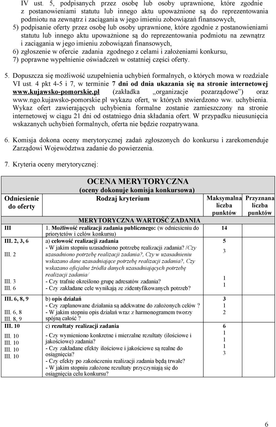 finansowych, 5) podpisanie oferty przez osobę lub osoby uprawnione, które zgodnie z postanowieniami statutu lub innego aktu upoważnione są do reprezentowania podmiotu na zewnątrz i zaciągania w jego