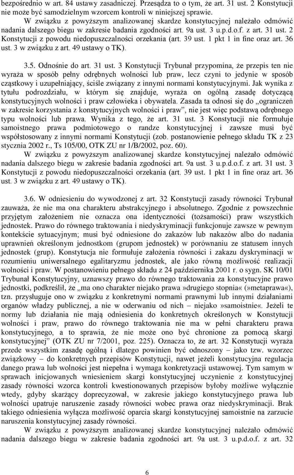 2 3.5. Odnośnie do art. 31 ust.