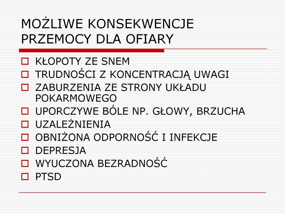 POKARMOWEGO UPORCZYWE BÓLE NP.