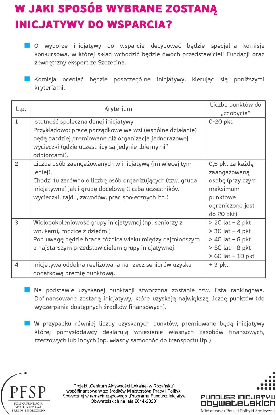 Komisja oceniać będzie po
